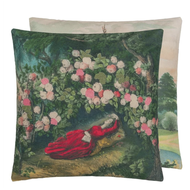 BOWER OF ROSES FOREST CUSHION